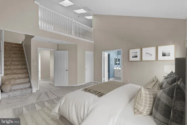 a view of an entryway with staircase