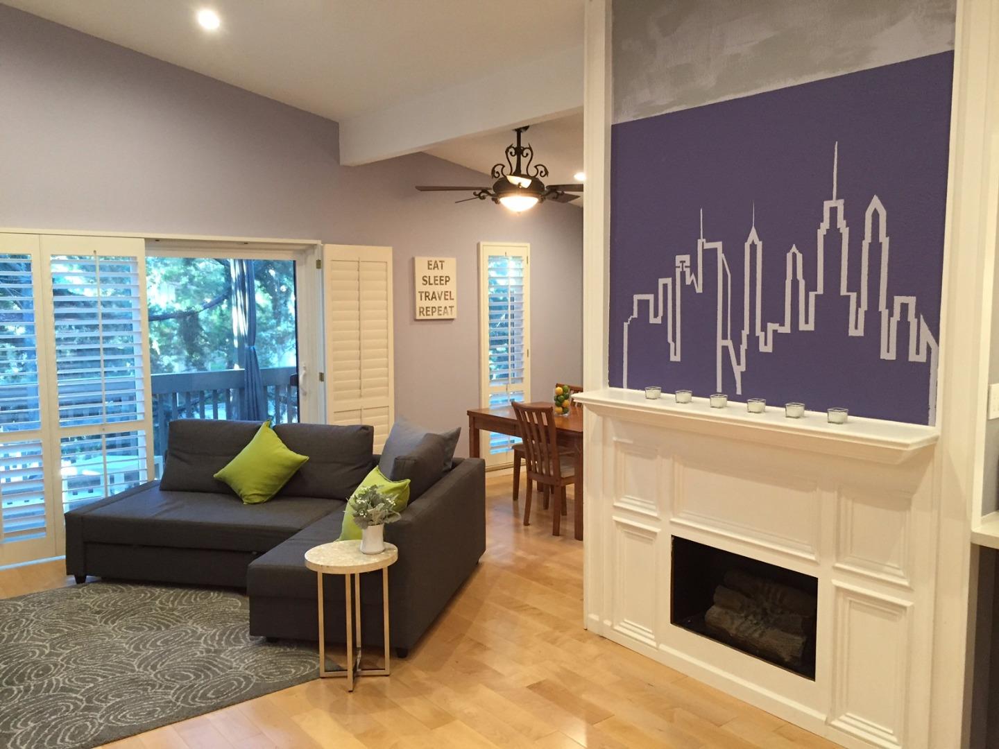 4117 George Avenue, Unit 4 San Mateo, CA 94403 - Photo 4 of 18 a living room with furniture and wooden floor