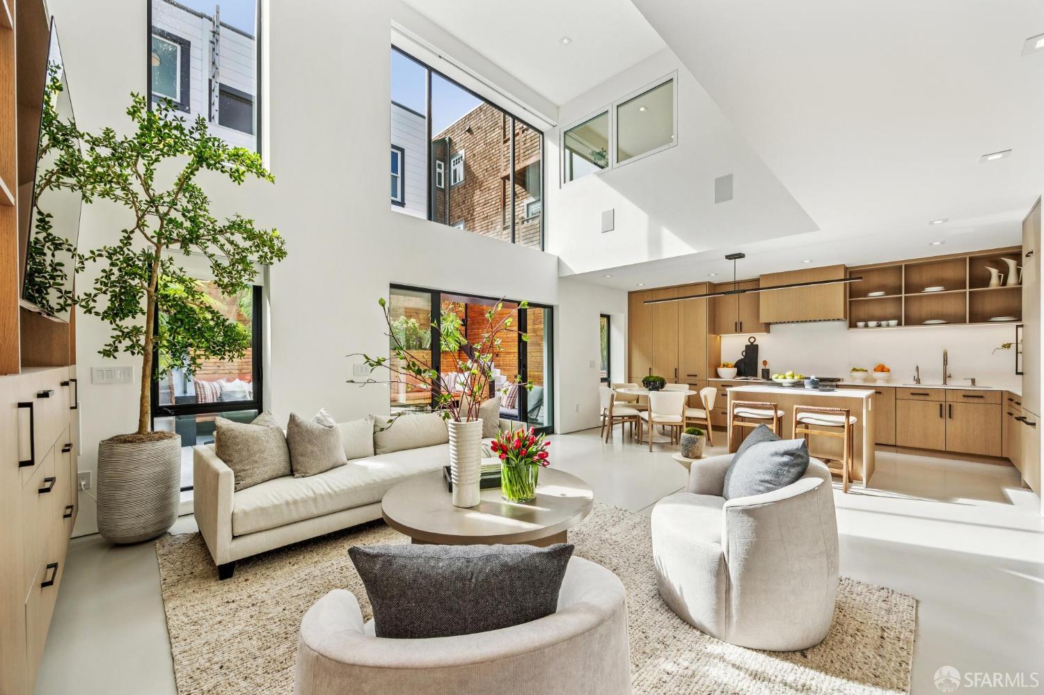 238-242 Alma Street San Francisco, CA 94117 - Photo 1 of 1 a living room with furniture and a large window