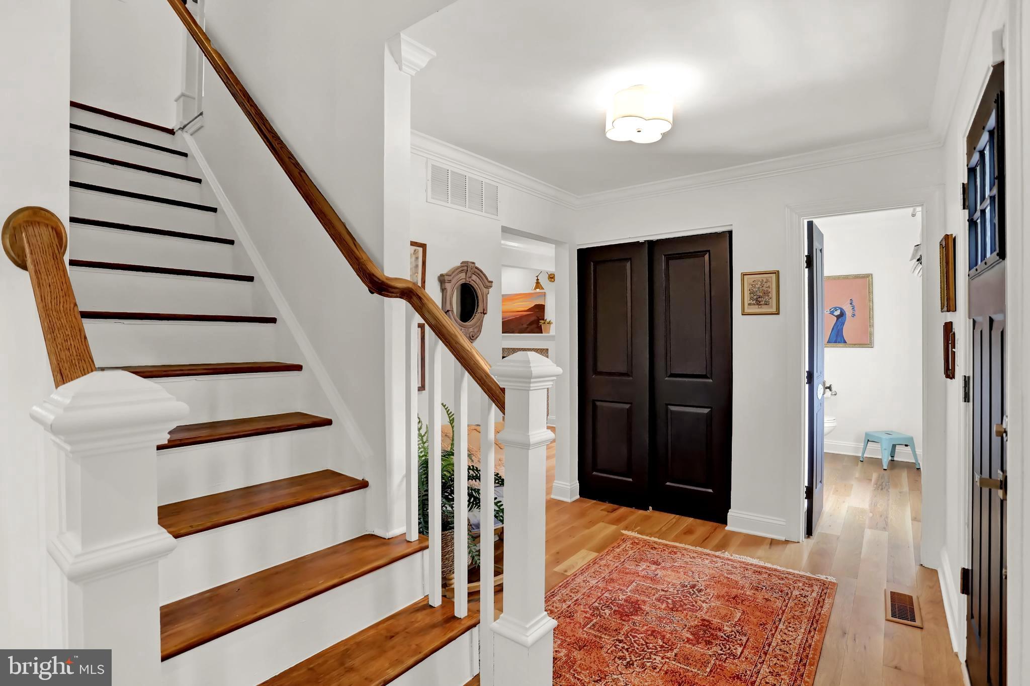 906 Farmstead Road Cockeysville, MD 21030 - Photo 4 of 52 Front Entry foyer with custom built staircase