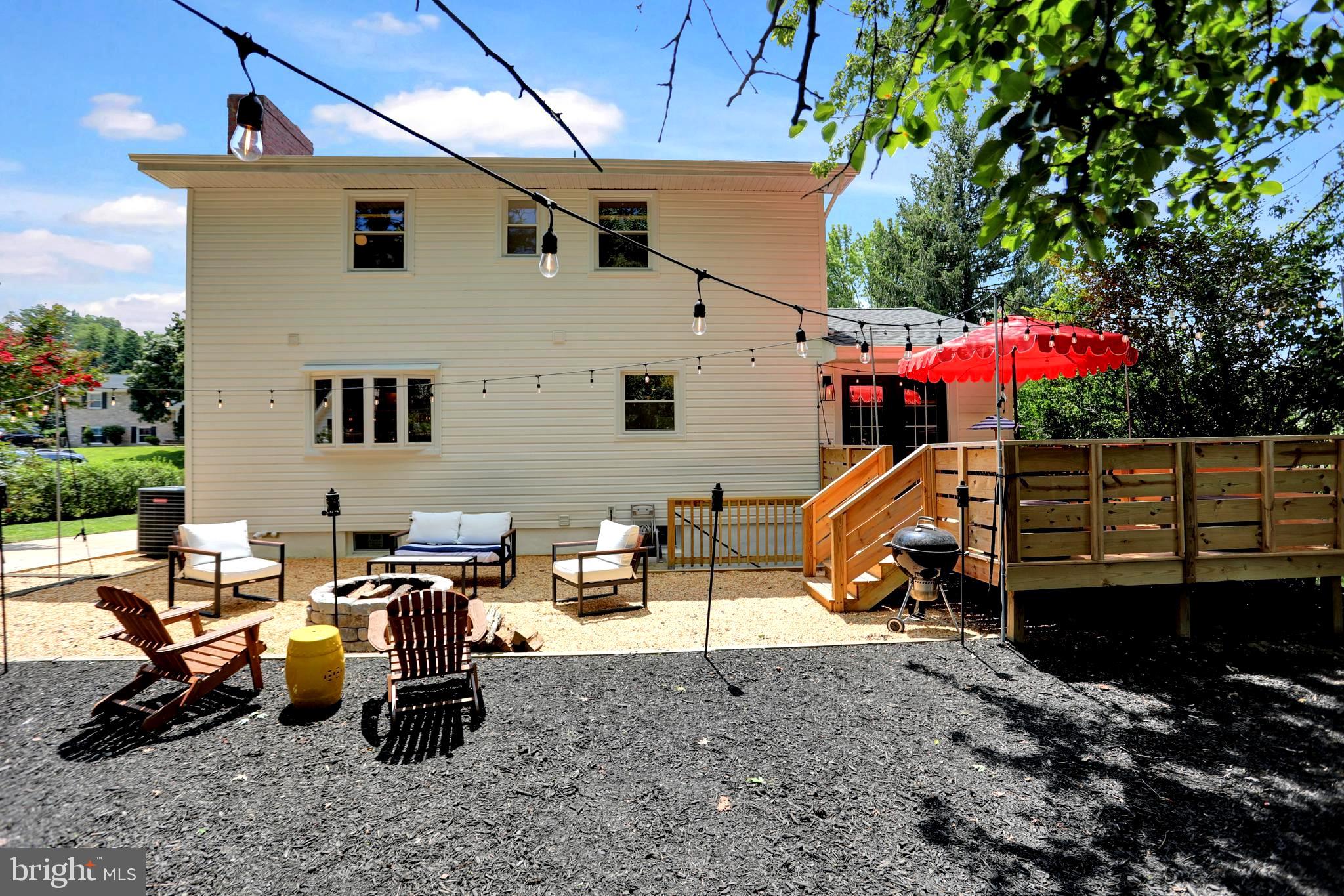 906 Farmstead Road Cockeysville, MD 21030 - Photo 45 of 52 Pebble patio w built in fire pit
