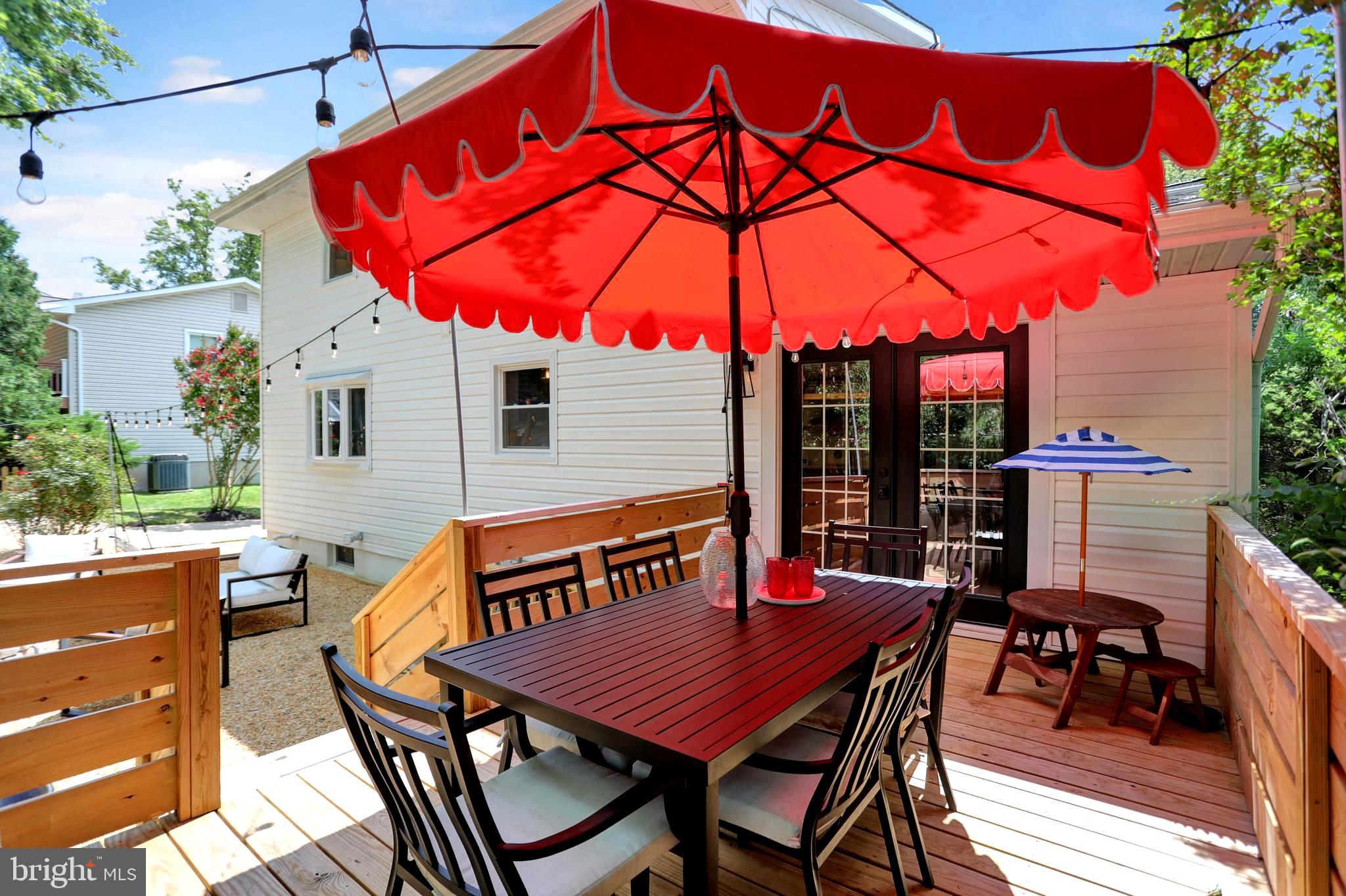 906 Farmstead Road Cockeysville, MD 21030 - Photo 49 of 52 rear deck with french doors