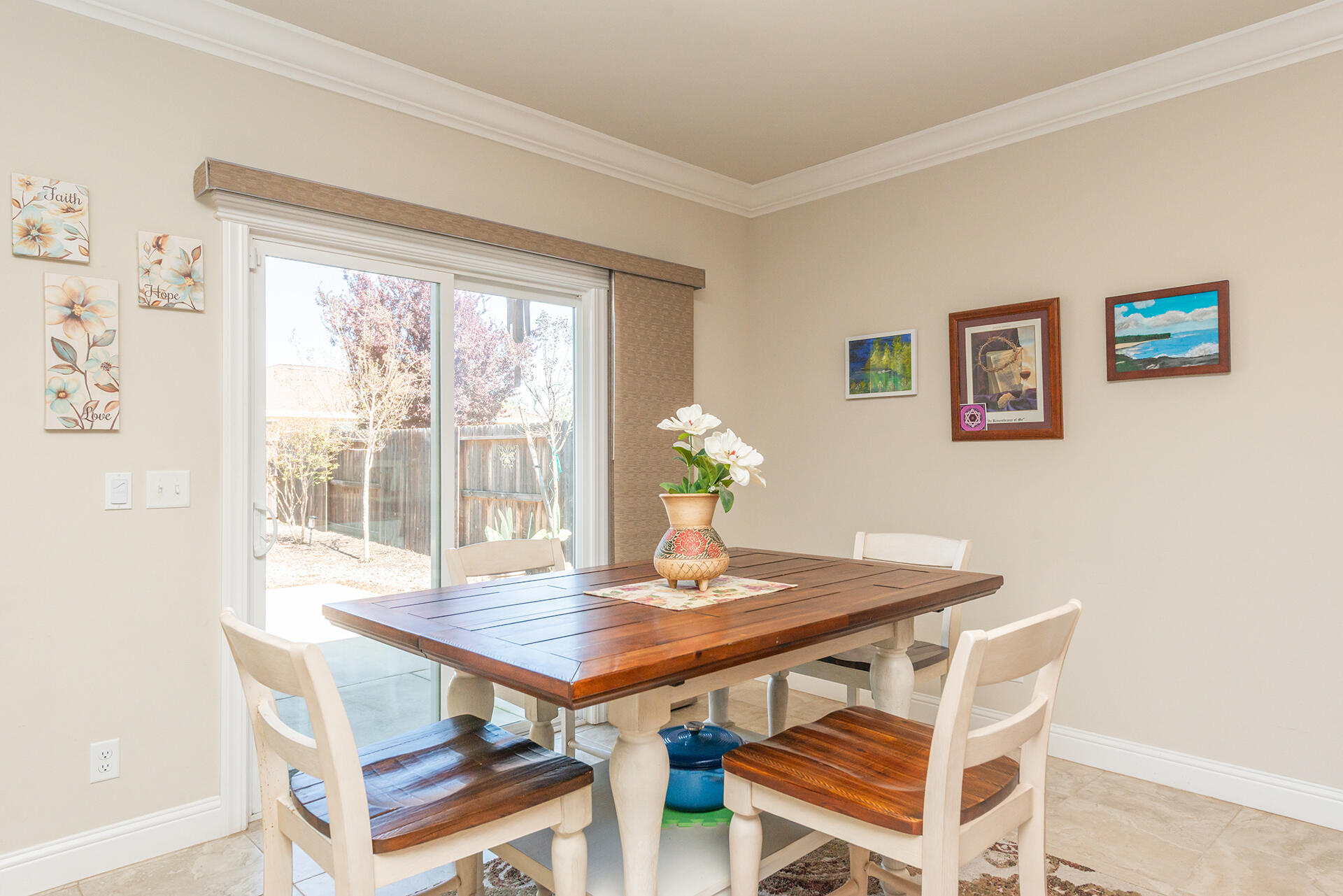 3326 Hotlam Road Redding, CA 96002 - Photo 19 of 60 a view of a dining room with furniture window and outside view