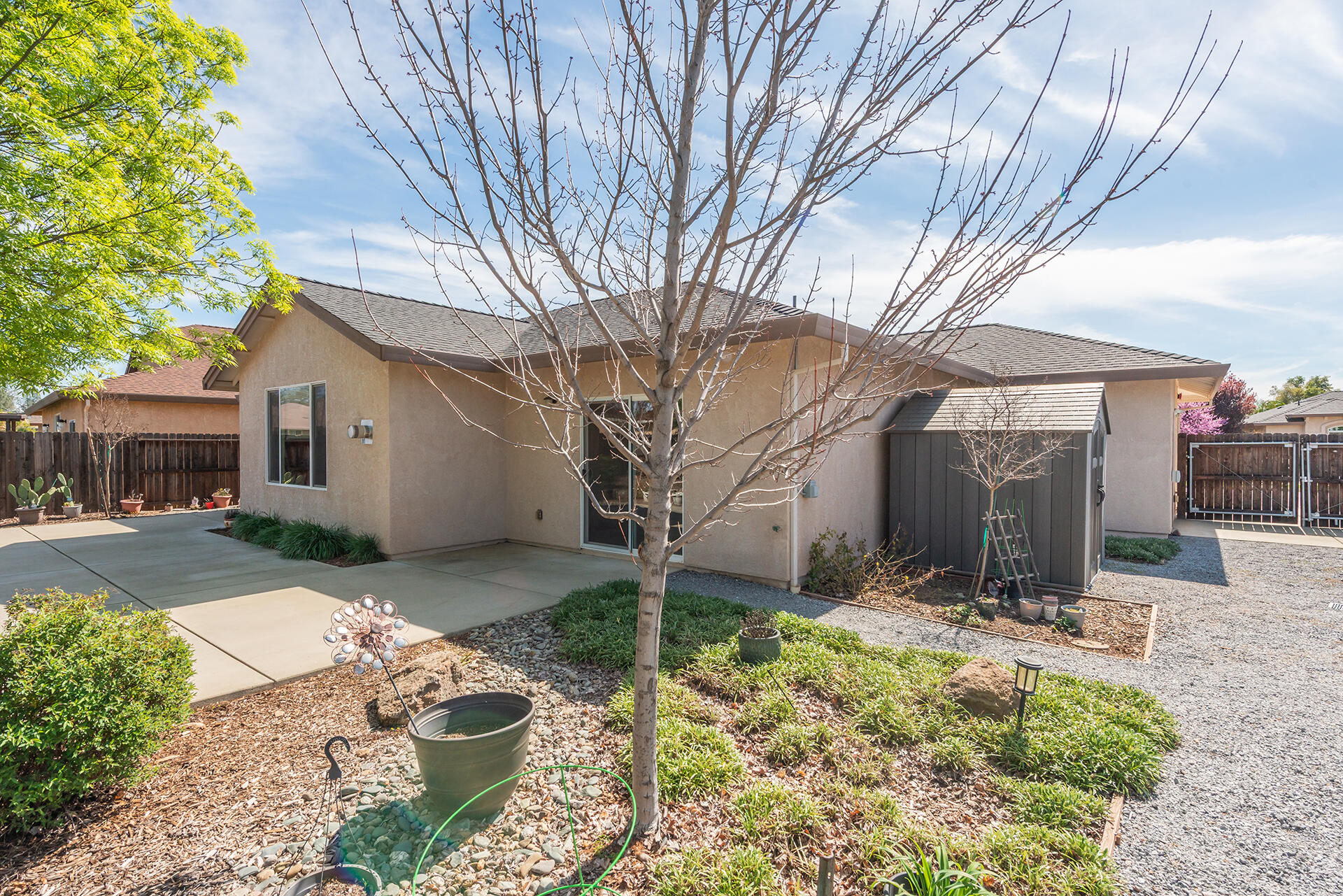 3326 Hotlam Road Redding, CA 96002 - Photo 54 of 60 a view of a patio with a yard