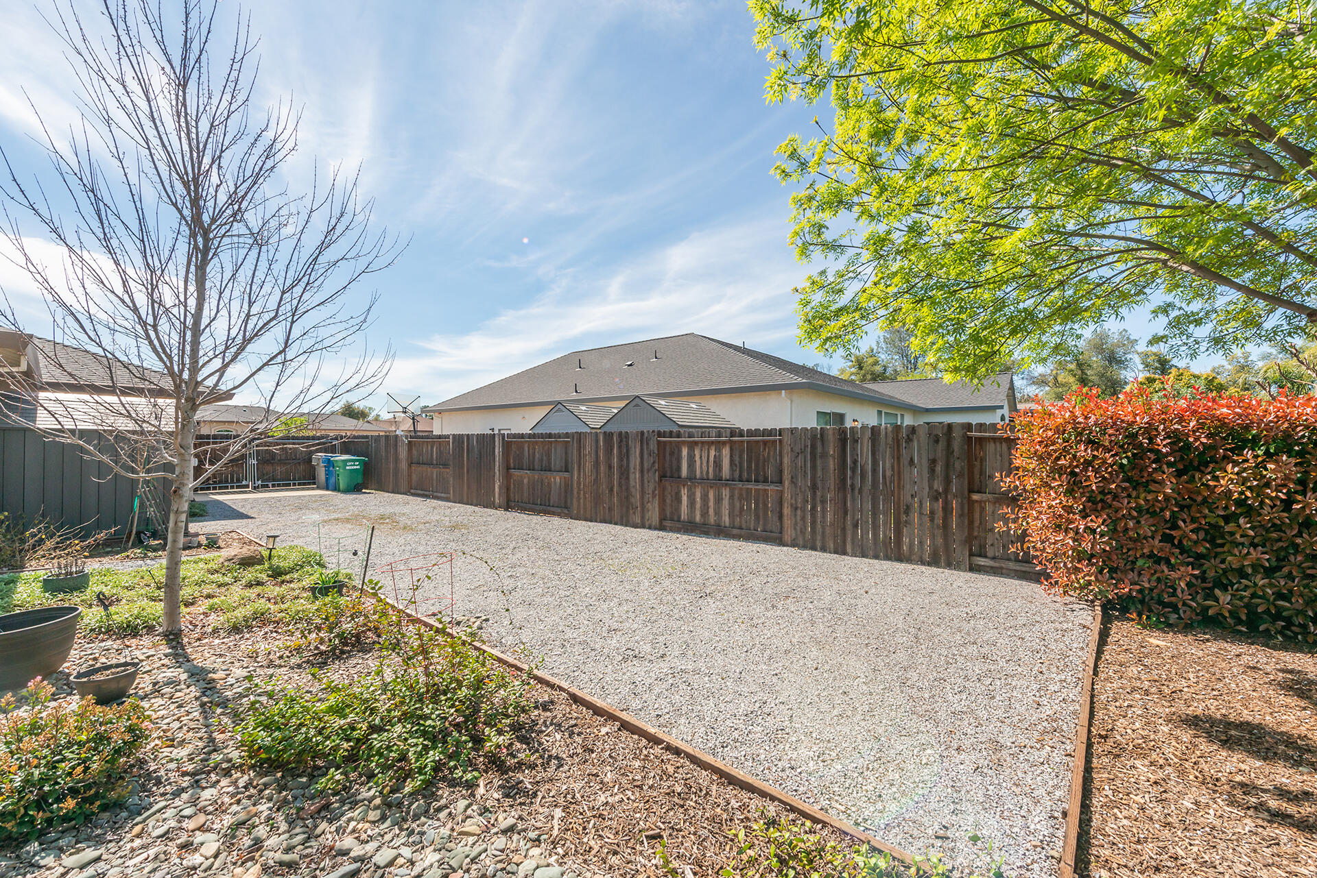 3326 Hotlam Road Redding, CA 96002 - Photo 56 of 60 a view of backyard with wooden fence