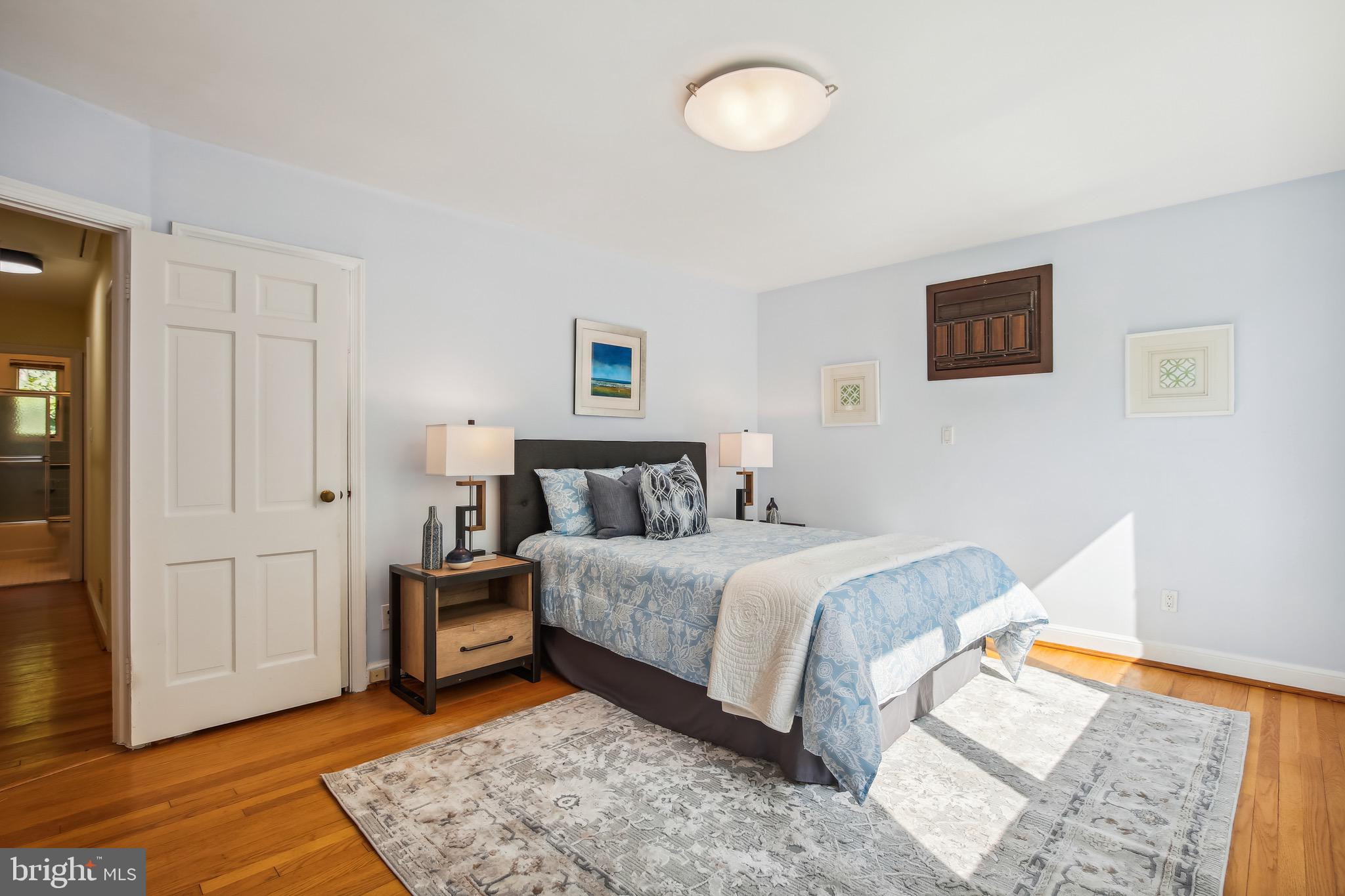 4531 Q Place Northwest Washington, DC 20007 - Photo 15 of 58 East facing Primary BR has bright, generous feel