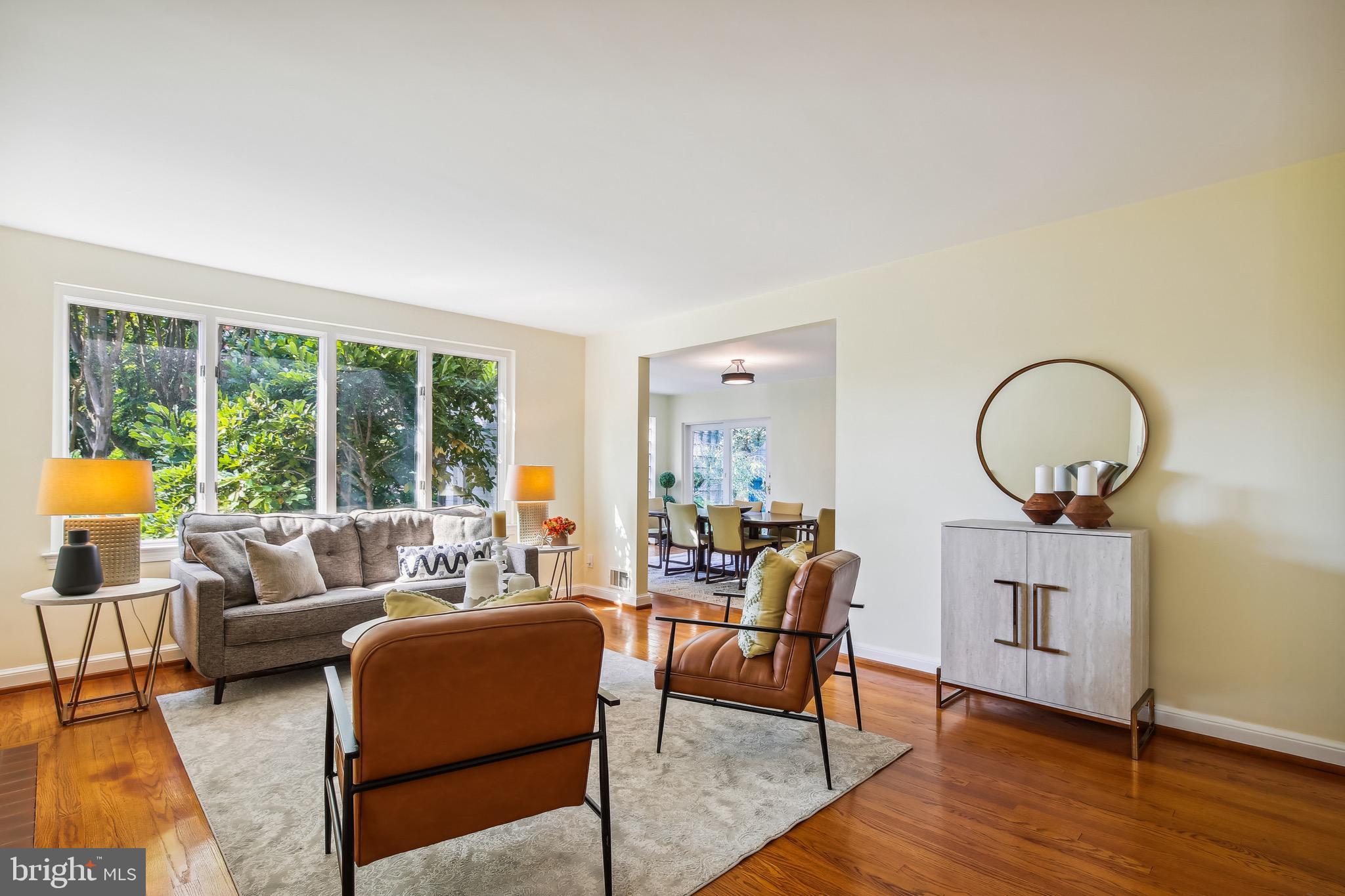 4531 Q Place Northwest Washington, DC 20007 - Photo 2 of 58 South-facing expansive windows brighten LR