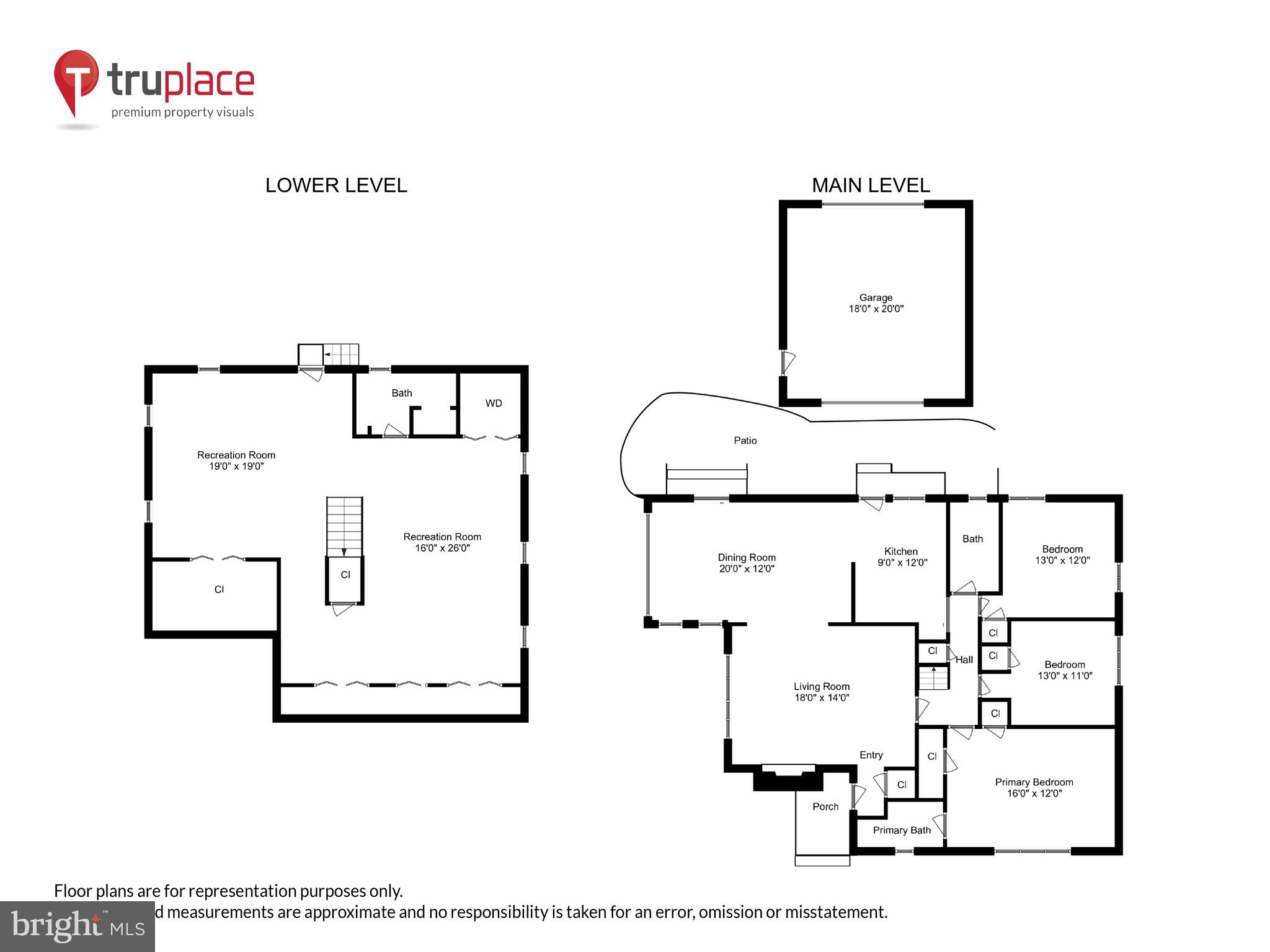 4531 Q Place Northwest Washington, DC 20007 - Photo 56 of 58 Floor Plans - Main & LL