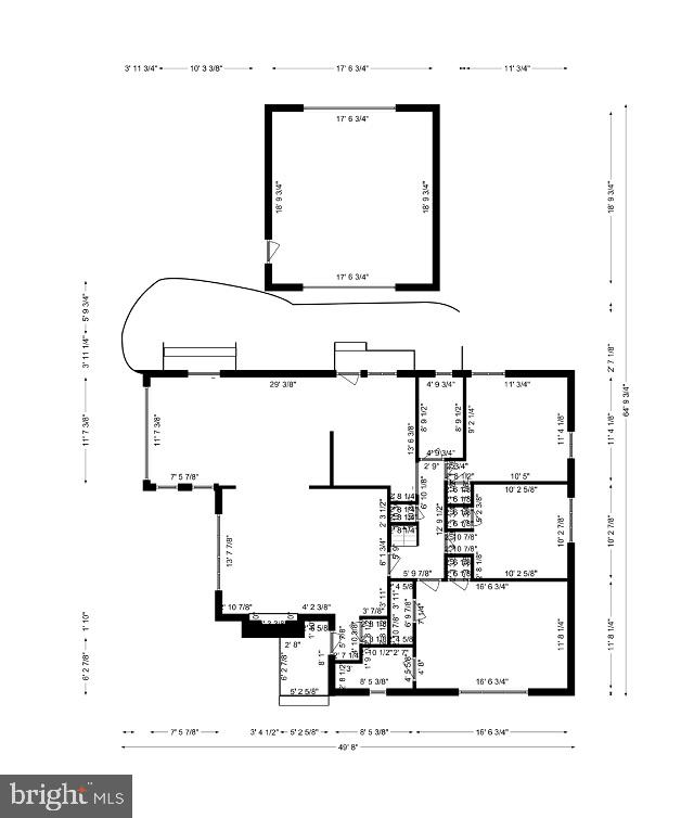 4531 Q Place Northwest Washington, DC 20007 - Photo 57 of 58 Main level floor plan