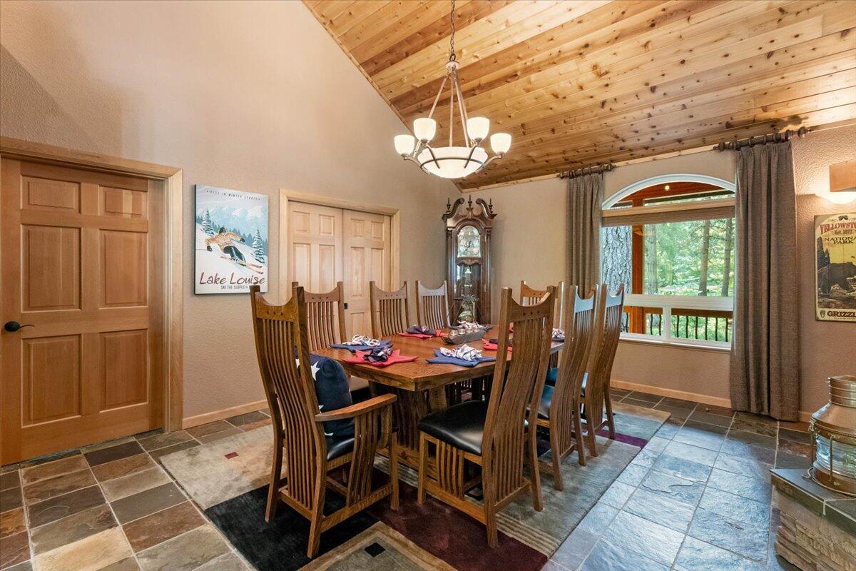 1601 Timber Hills Road Mount Shasta, CA 96067 - Photo 38 of 74 a view of a dining room with furniture and window