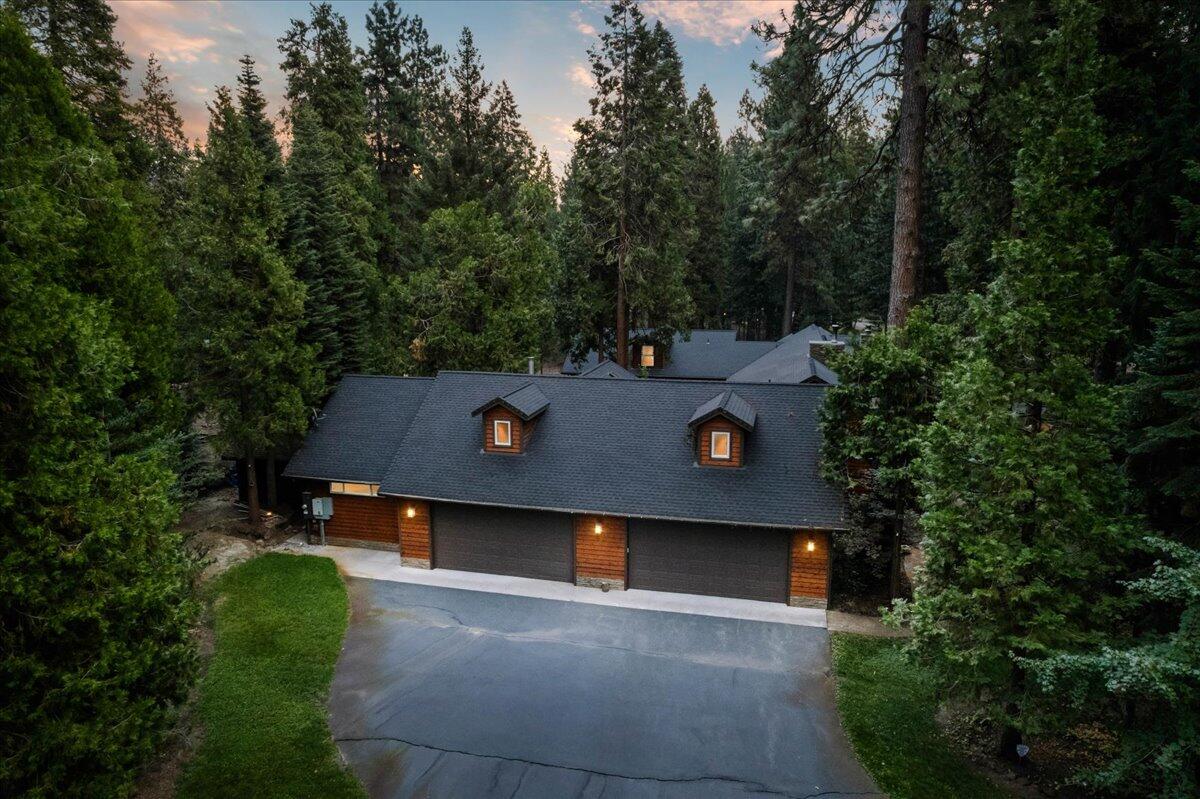 1601 Timber Hills Road Mount Shasta, CA 96067 - Photo 8 of 74 an aerial view of a house with a yard