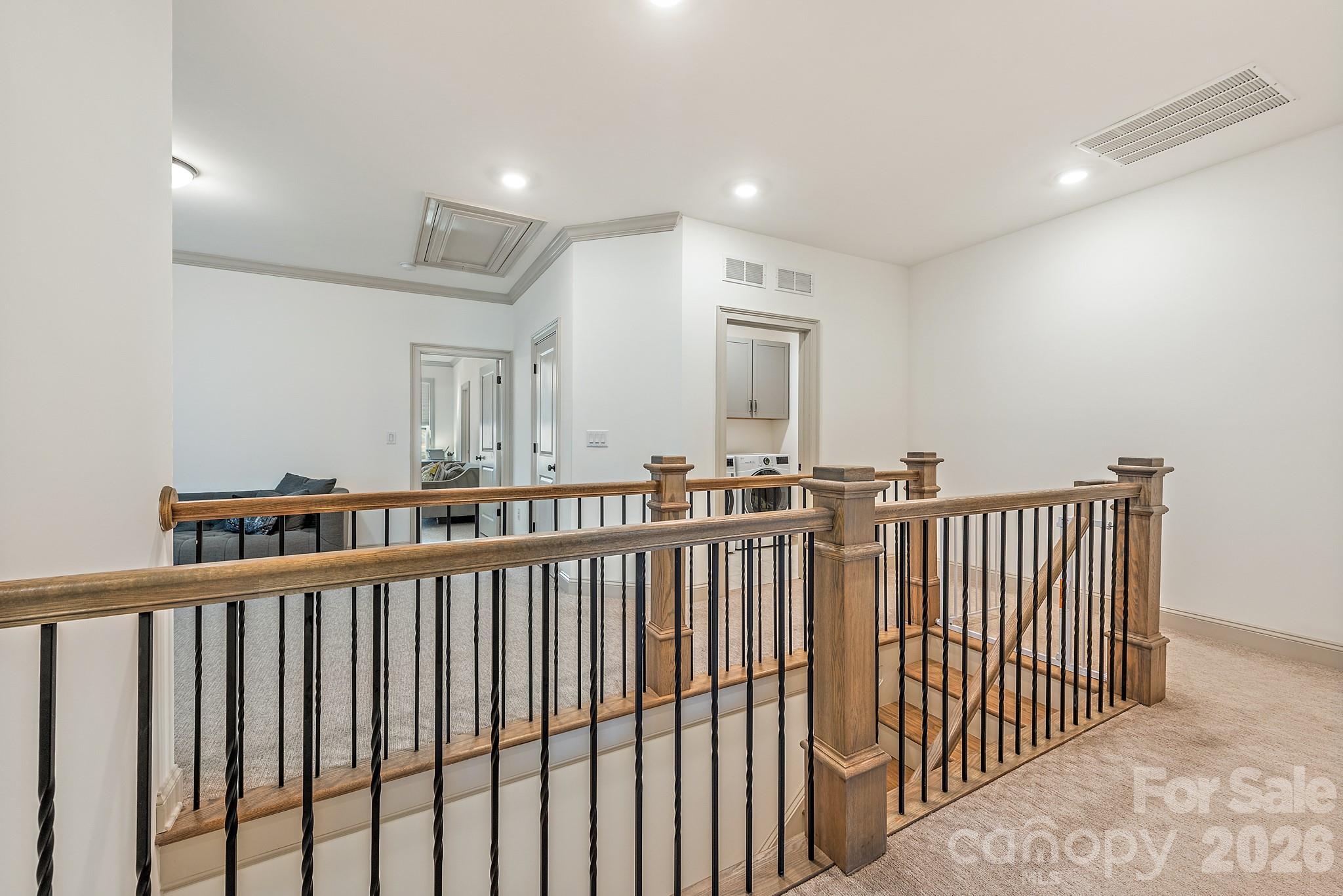 2547 Barry Street Charlotte, NC 28205 - Photo 35 of 45 a view of a hallway with wooden floor