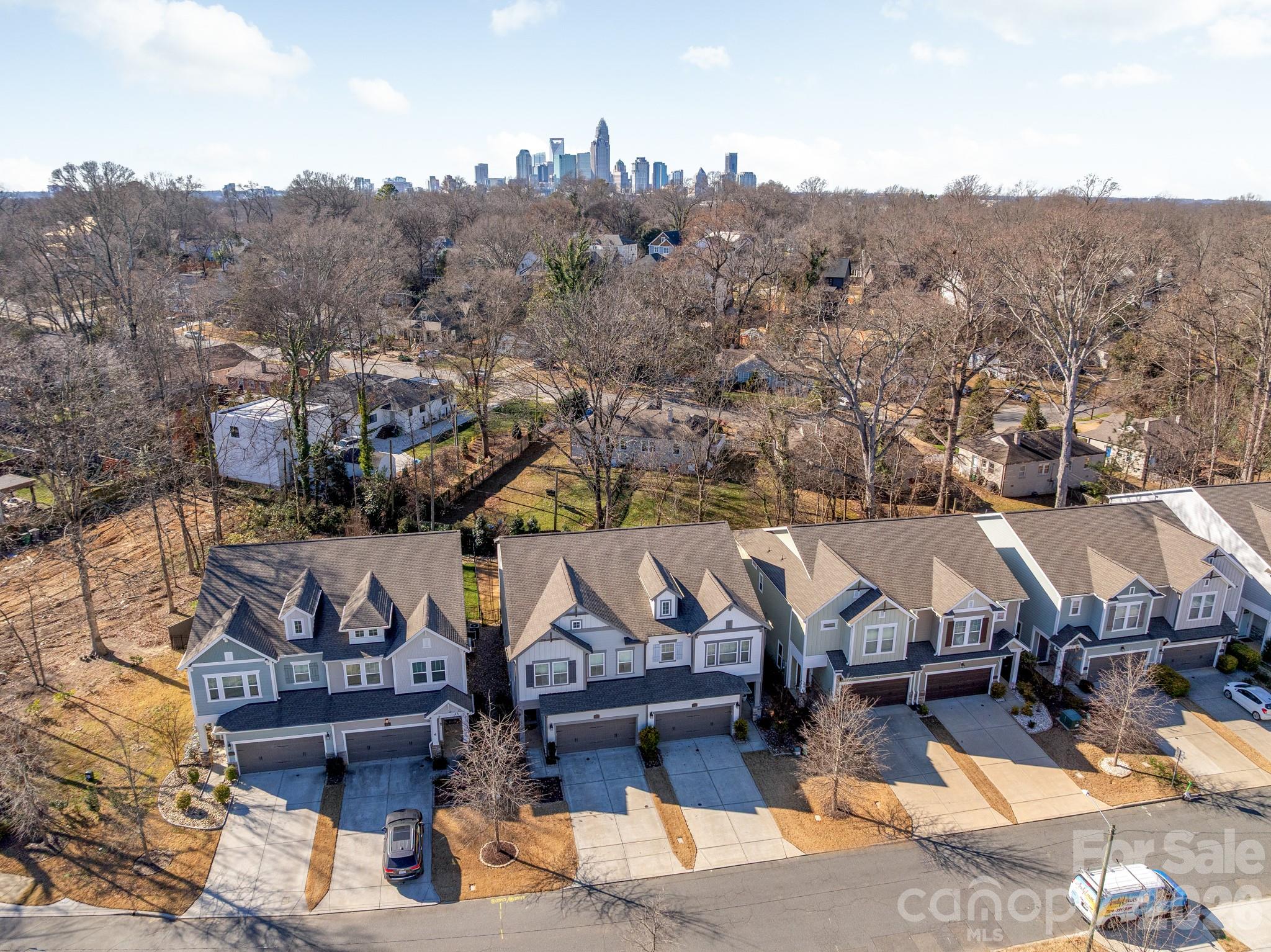 2547 Barry Street Charlotte, NC 28205 - Photo 40 of 45 a view of a town with barn and large trees