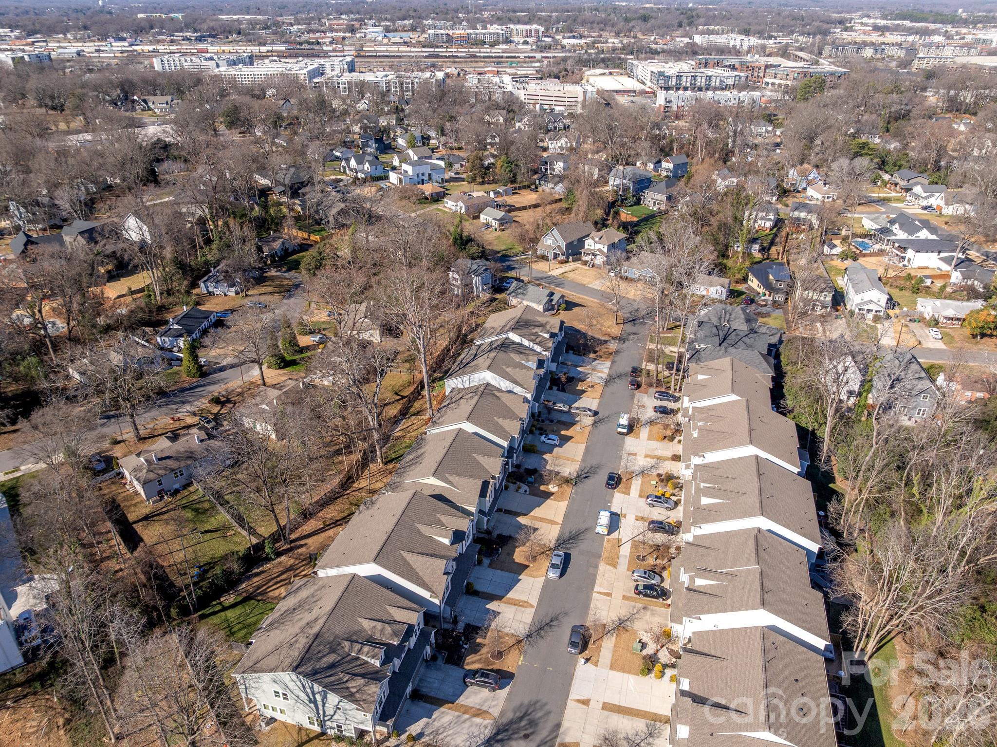 2547 Barry Street Charlotte, NC 28205 - Photo 41 of 45 an aerial view of multiple house