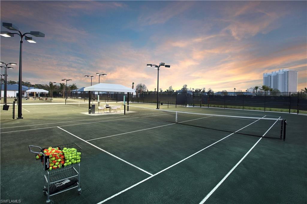 13935 Old Coast Road, Unit 406 Naples, FL 34110 - Photo 48 of 49 View of tennis court with a gazebo