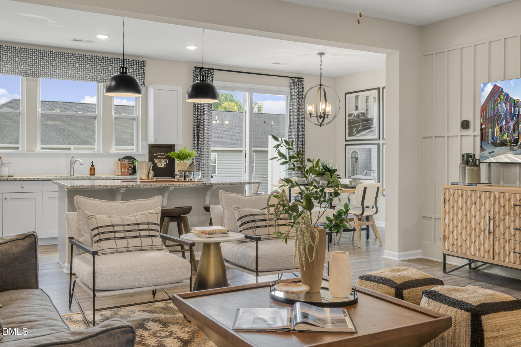 128 Lennei Lane Garner, NC 27529 - Photo 14 of 30 a living room with fireplace furniture and a potted plant