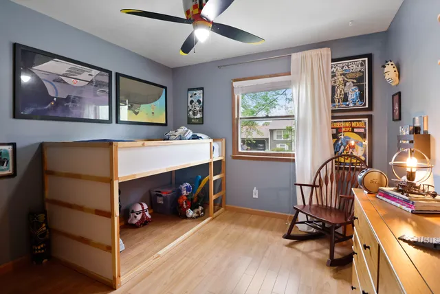 a room with furniture and a window