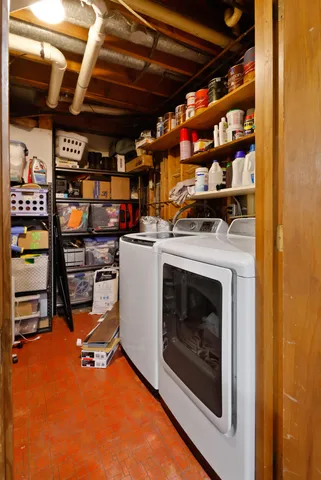 a view of a wooden deck with a lake view