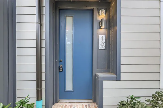 a view of front door