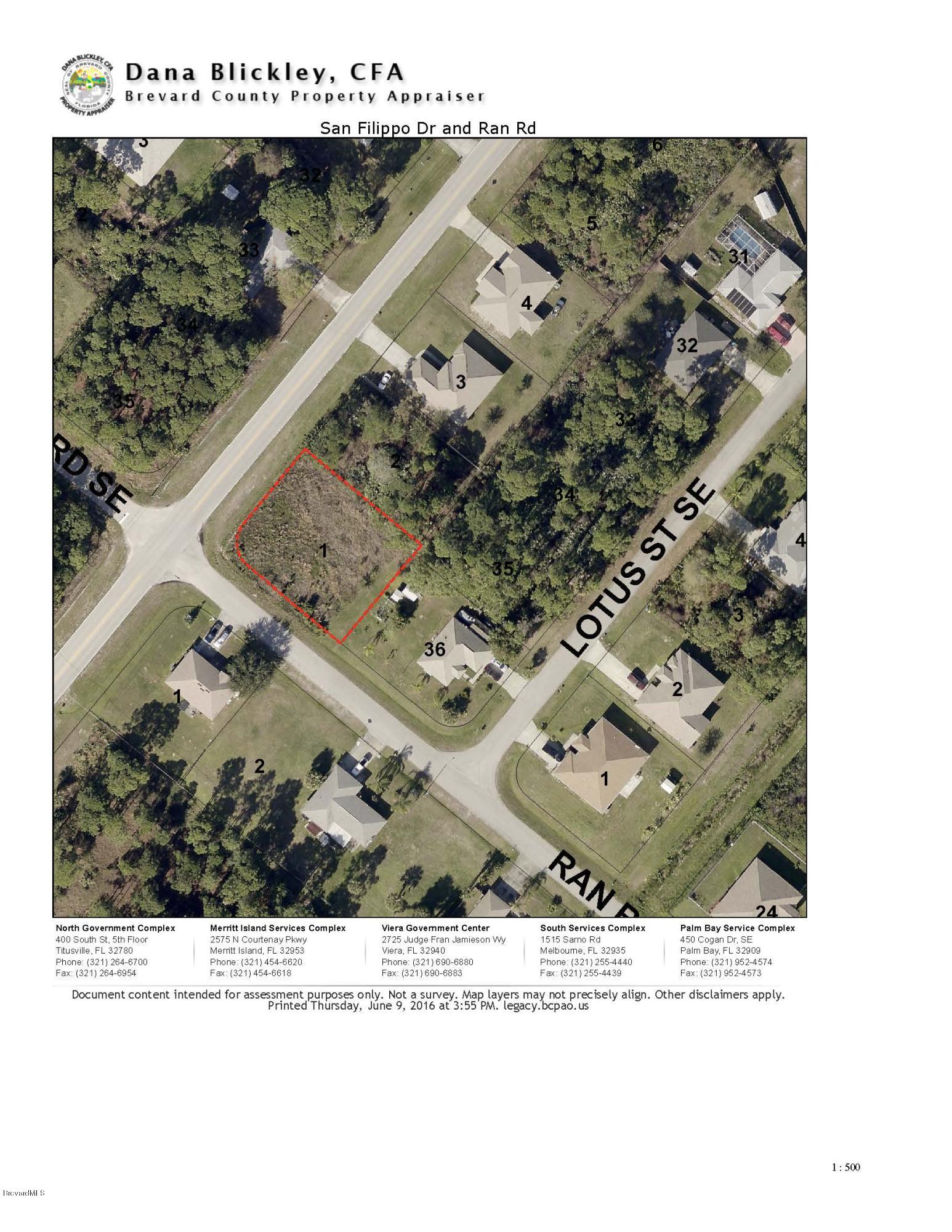 Corner Southeast Corner Se San Filippo And Ran Road Palm Bay, FL 32909 - Photo 6 of 6 San Filippo and Ran Rd - From Property A