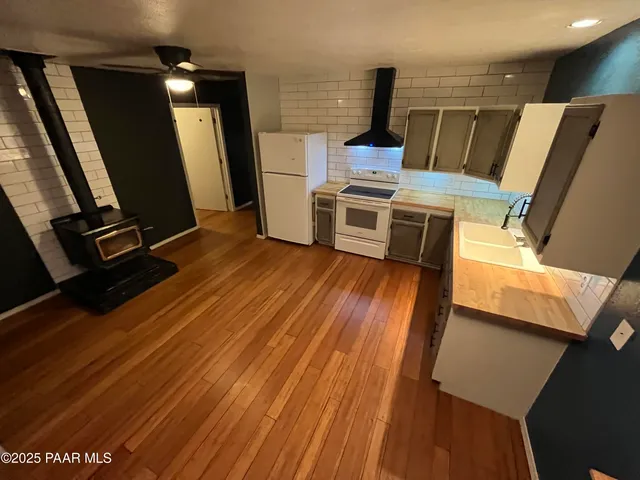 a view of large space with a ocean view