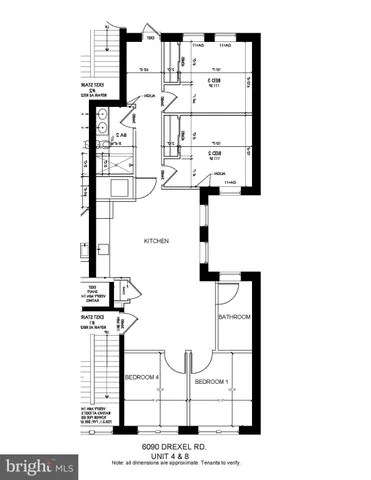 a picture of a bench in front of door