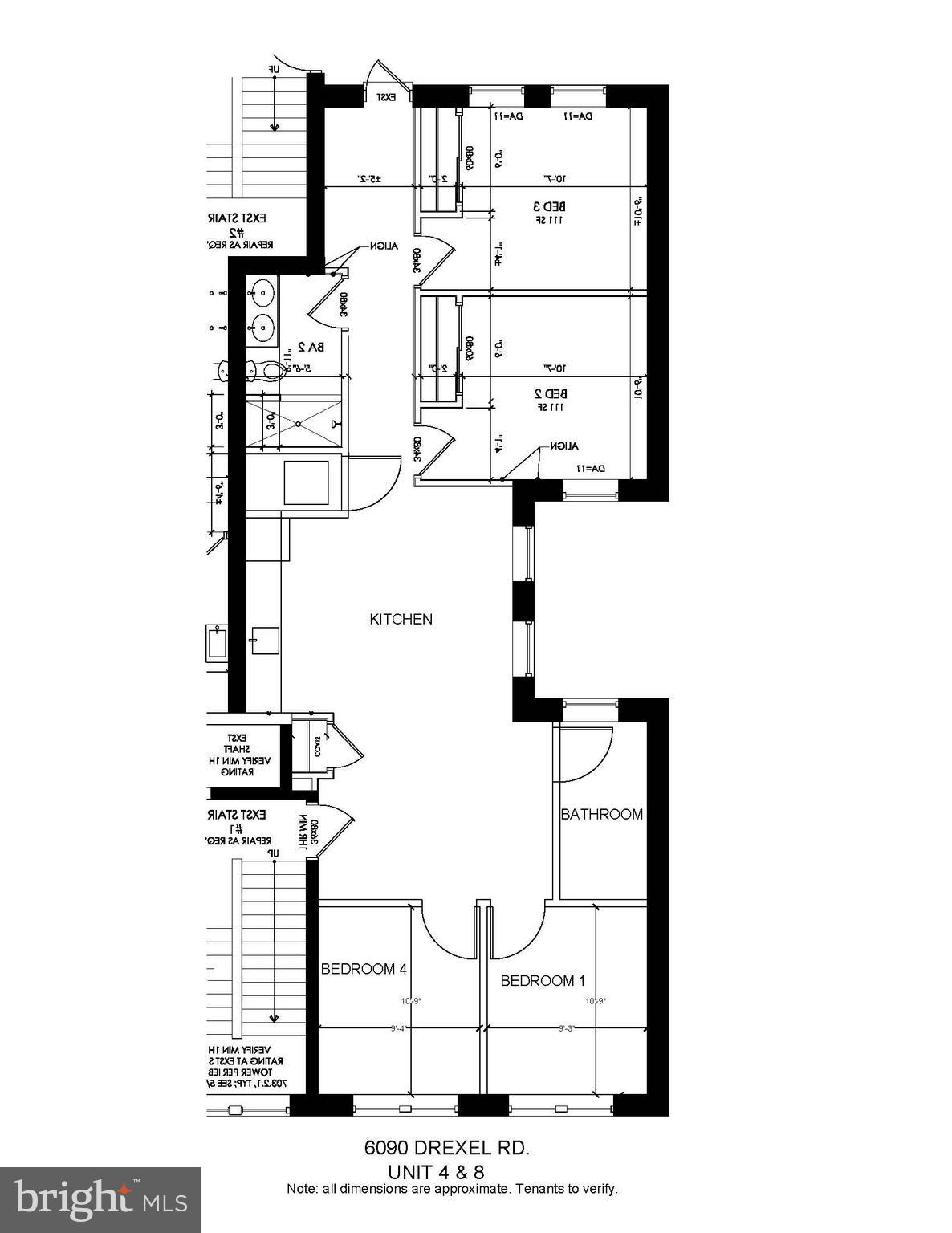 6090 Drexel Road, Unit 4 Philadelphia, PA 19131 - Photo 2 of 18 a picture of a bench in front of door