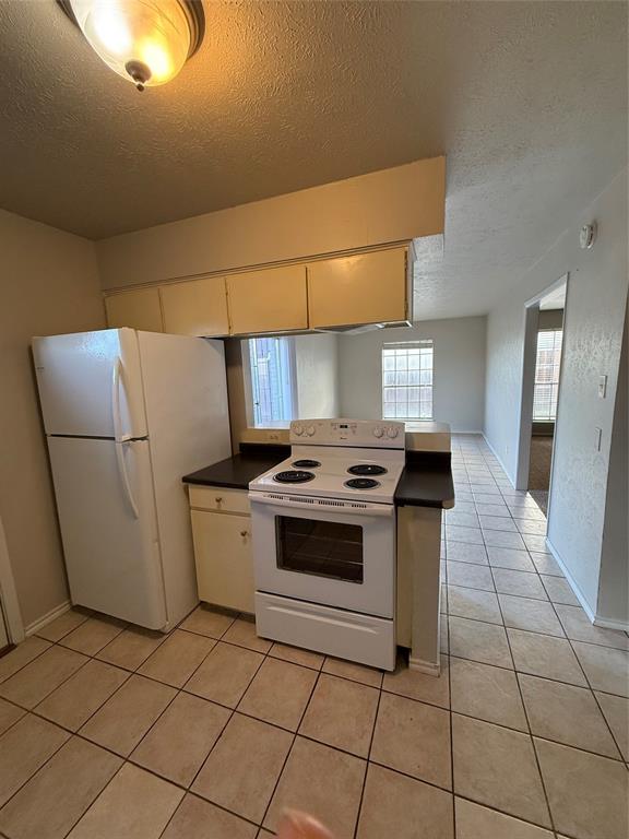 3629 Rickshaw Drive, Unit 3633 Dallas, TX 75229 - Photo 11 of 12 a kitchen with a stove a refrigerator and a cabinets