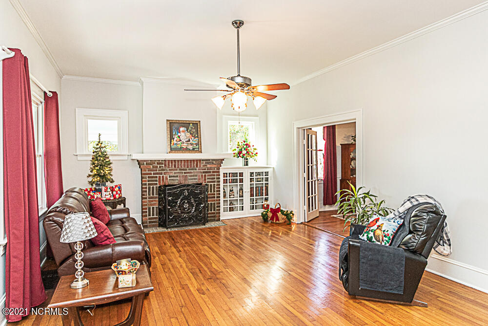 405 East Branch Street Spring Hope, NC 27882 - Photo 8 of 44 View of Parlor looking into Formal Dining Area