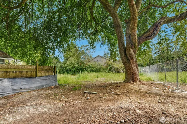 a backyard of a house