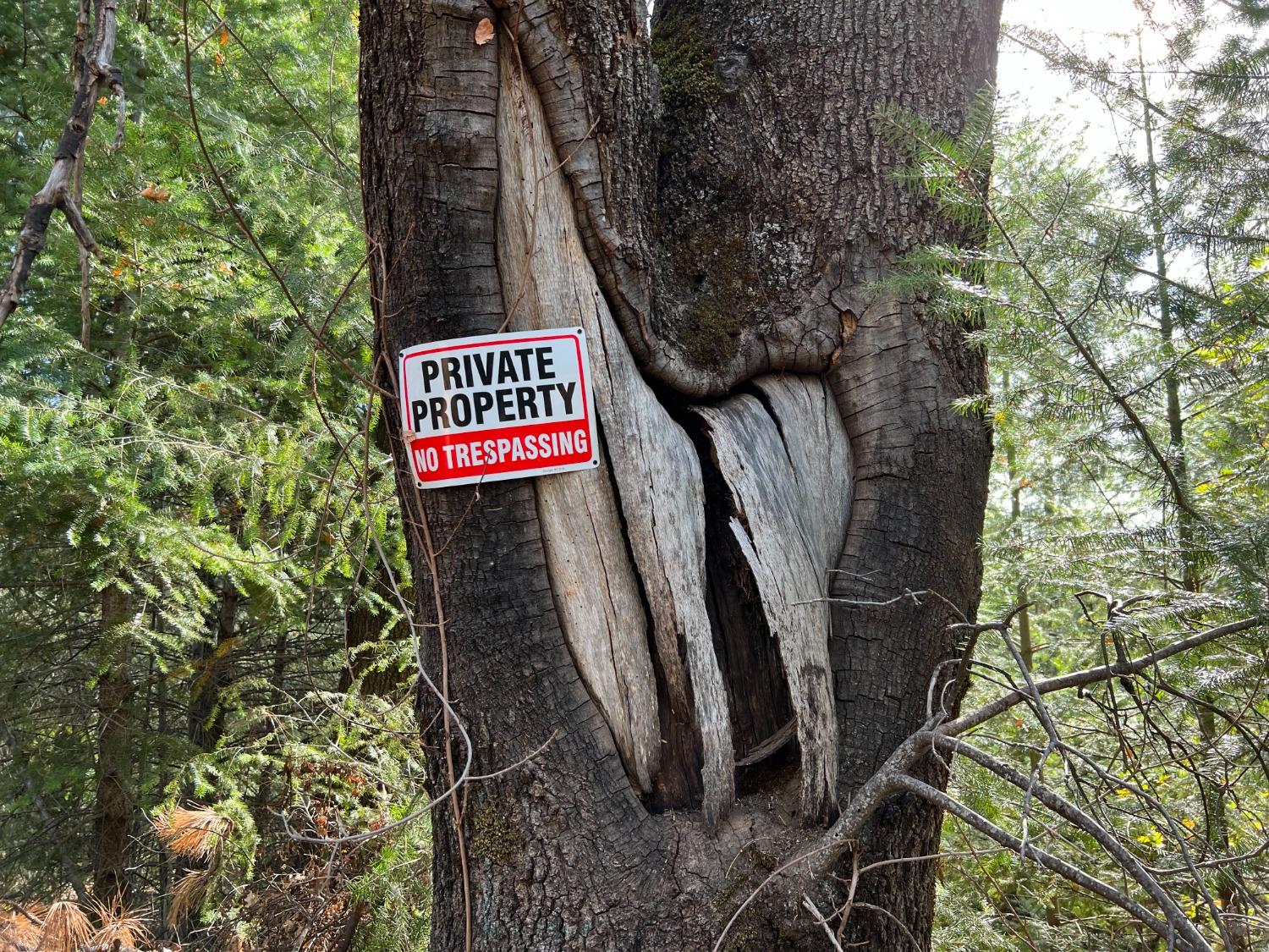 a sign that is on the side of a road