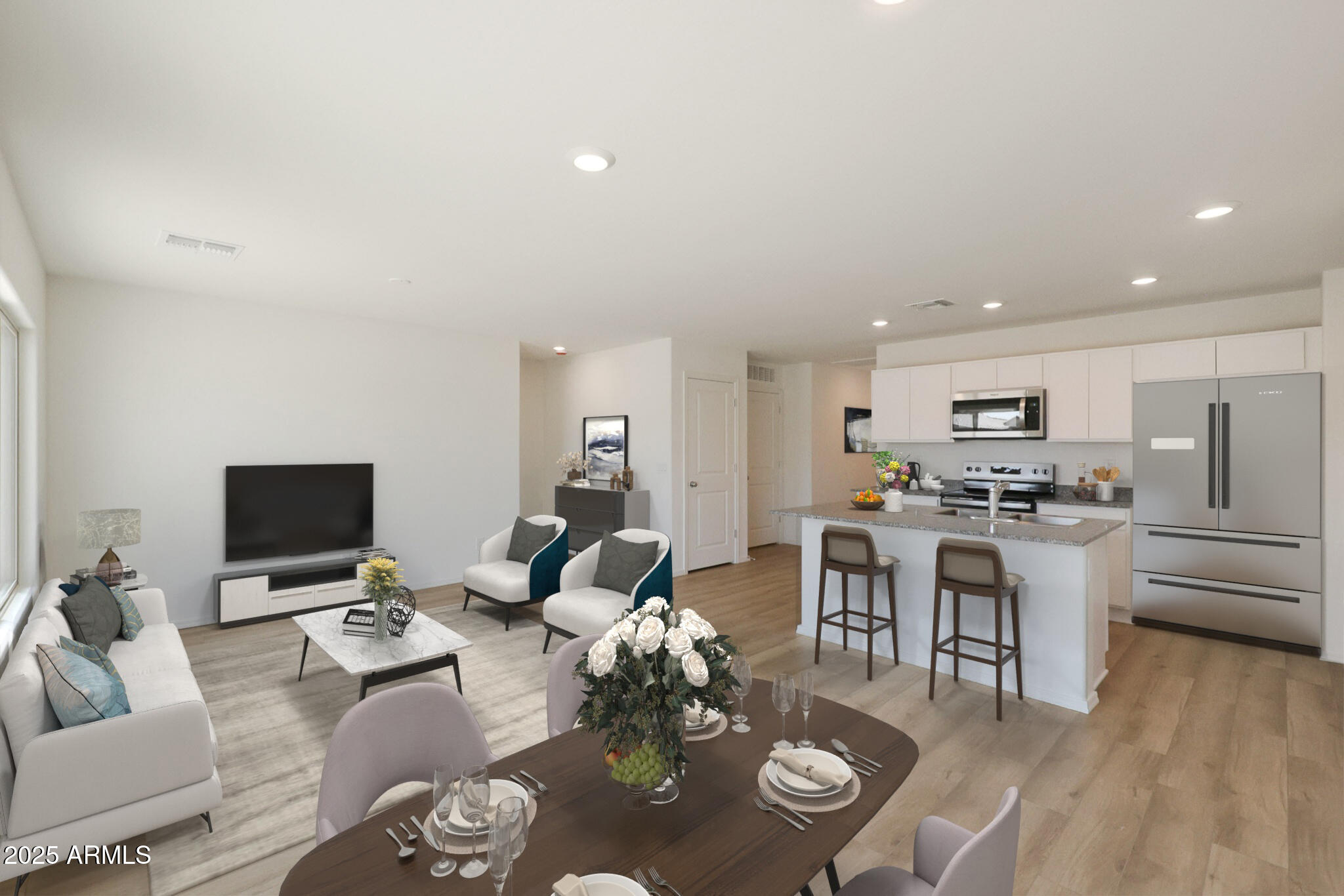 1327 West Aztec Drive Coolidge, AZ 85128 - Photo 3 of 8 Dahlia Kitchen Living Dining Room