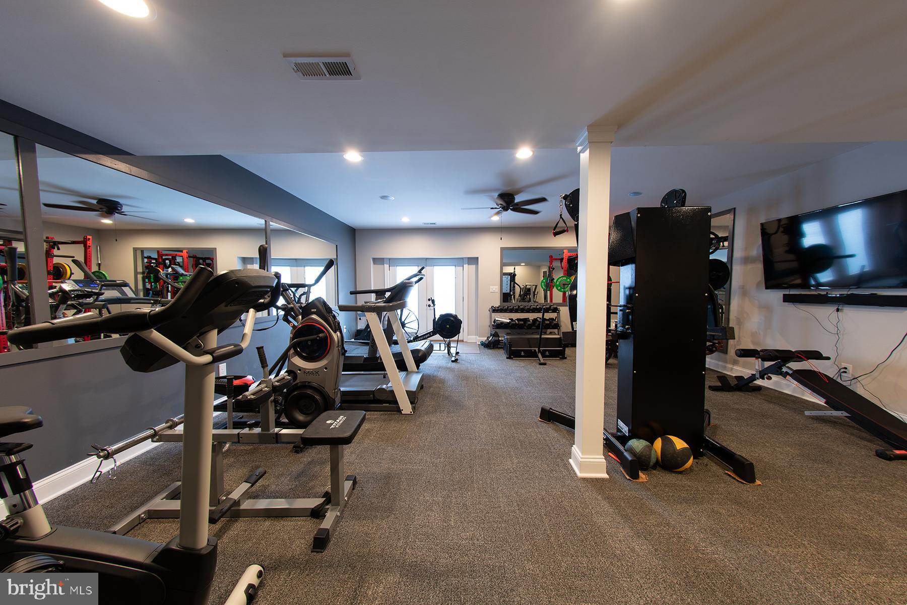 219 Old Magothy Bridge Road Pasadena, MD 21122 - Photo 77 of 85 Large open basement area used for home gym