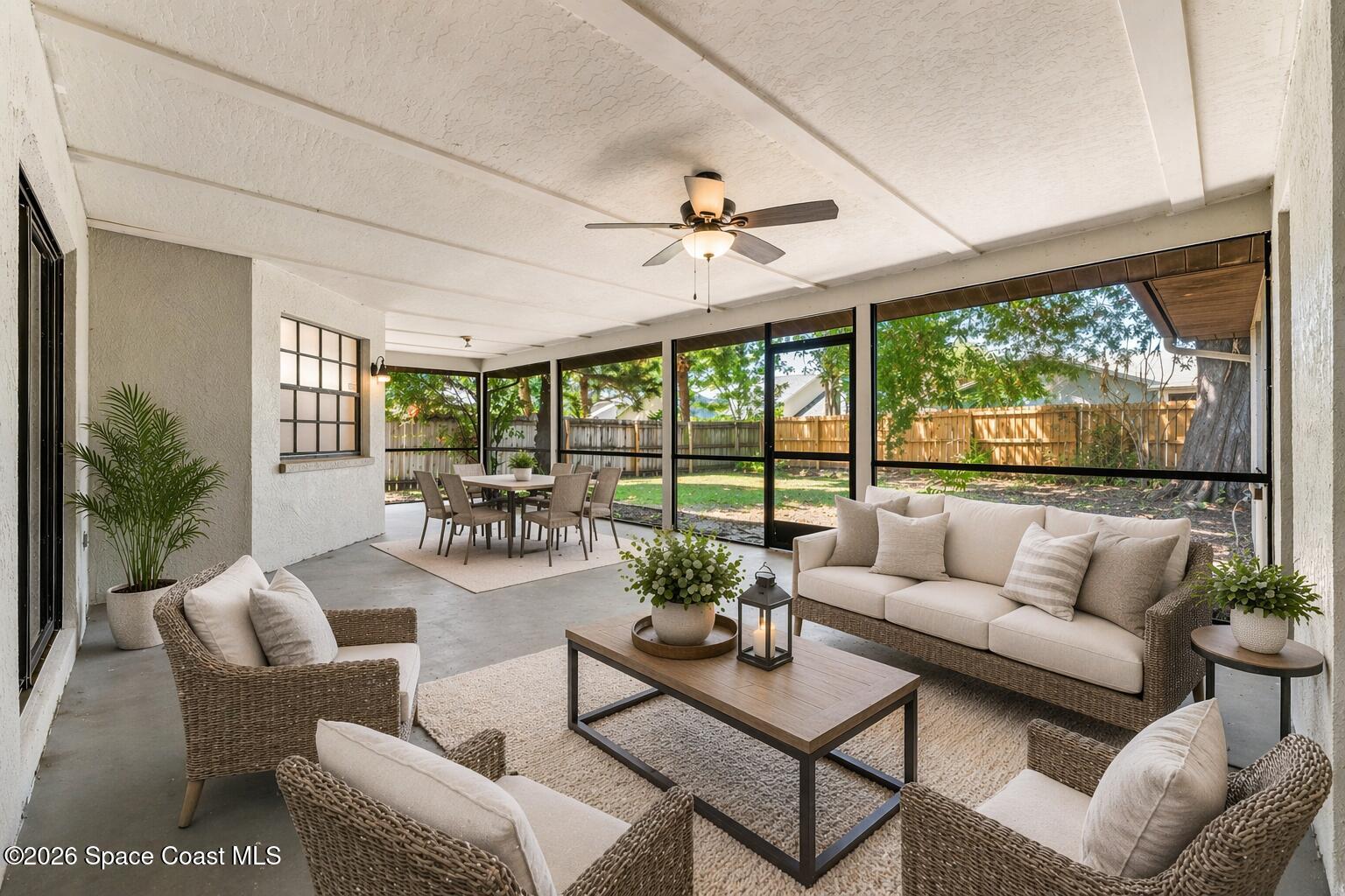 950 Whisperpine Drive Melbourne, FL 32901 - Photo 33 of 51 Back Porch-Virtually Staged