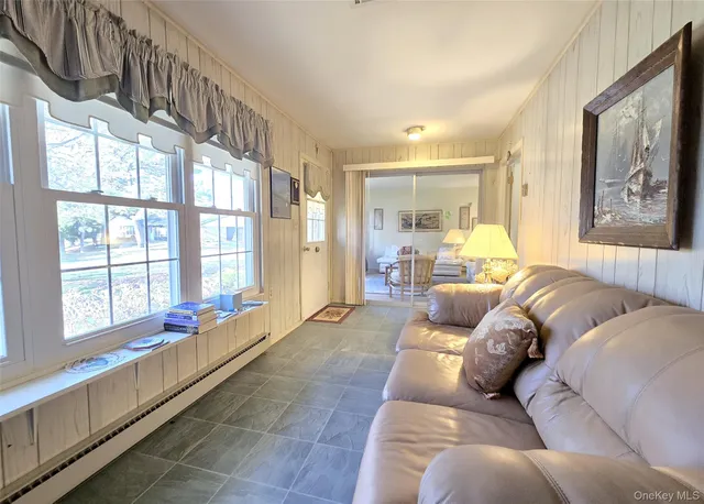 a view of a hallway with closet