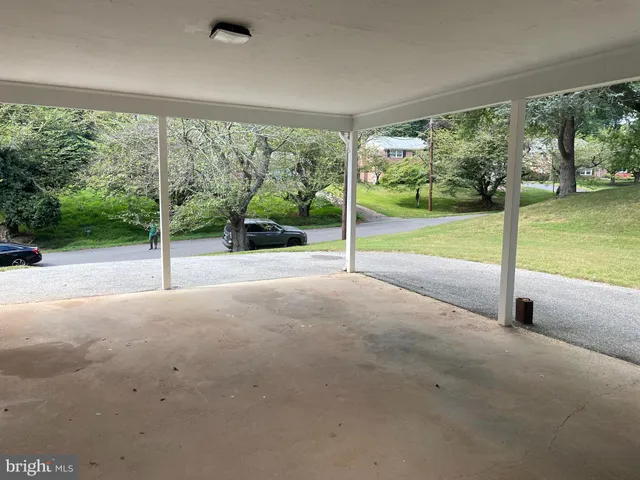 a view of empty room with porch