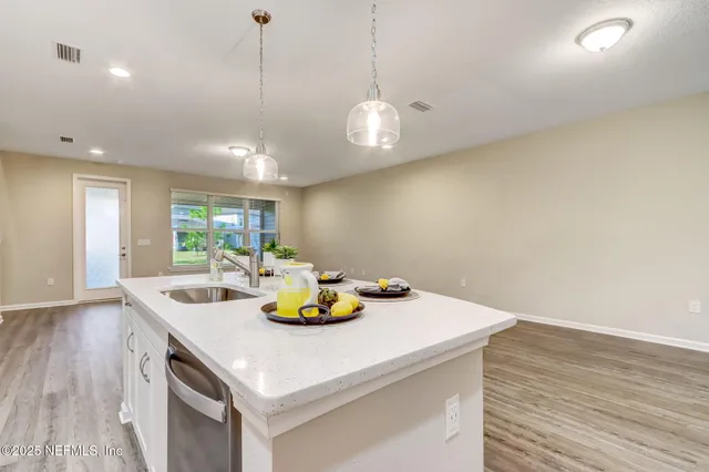 a view of an empty room