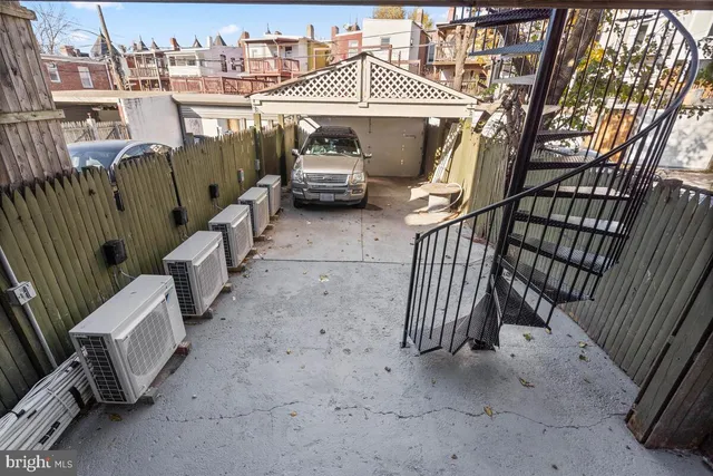 a backyard of a house