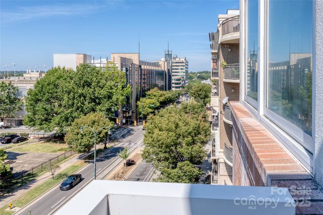 a view of a multi story building