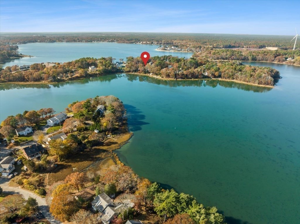 12 Nye Lane Bourne, MA 02532 - Photo 11 of 38 an aerial view of a houses with ocean view