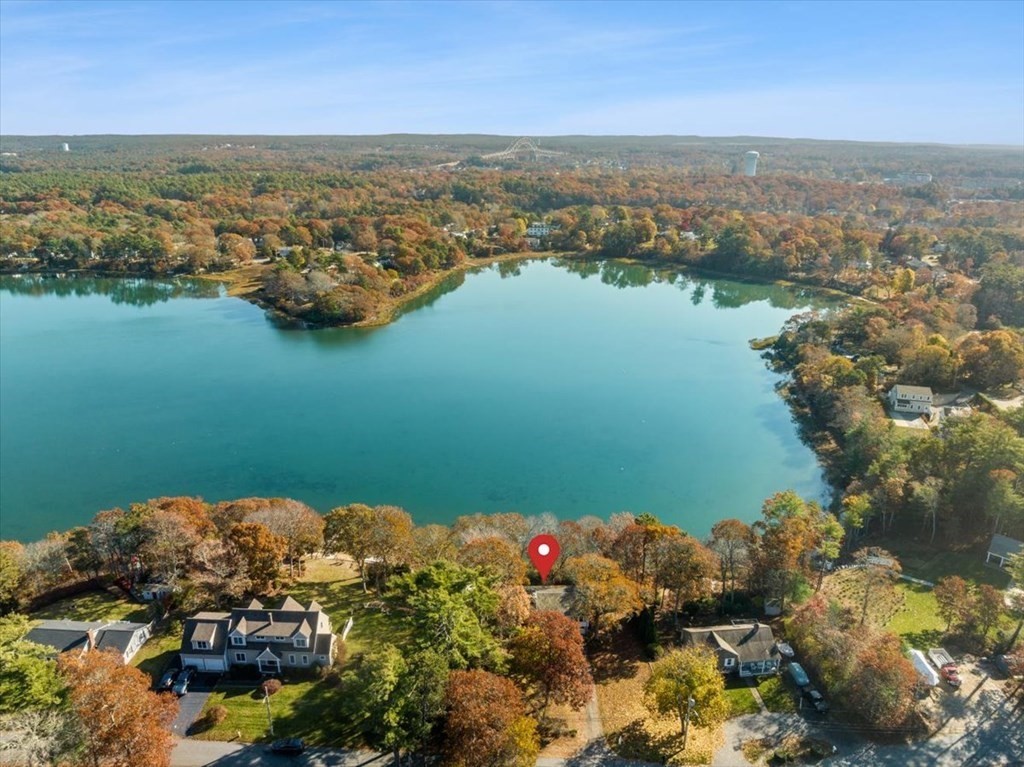 12 Nye Lane Bourne, MA 02532 - Photo 9 of 38 an aerial view of ocean and residential houses with outdoor space