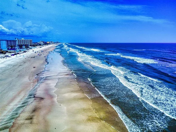 a view of an ocean beach
