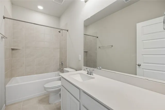 an aerial view of a swimming pool