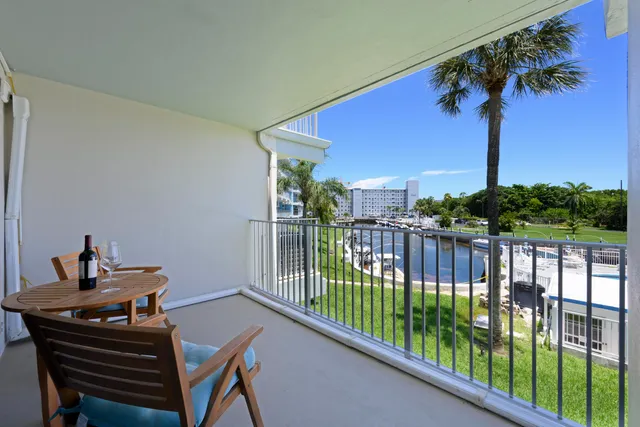 an aerial view of a swimming pool and outdoor space