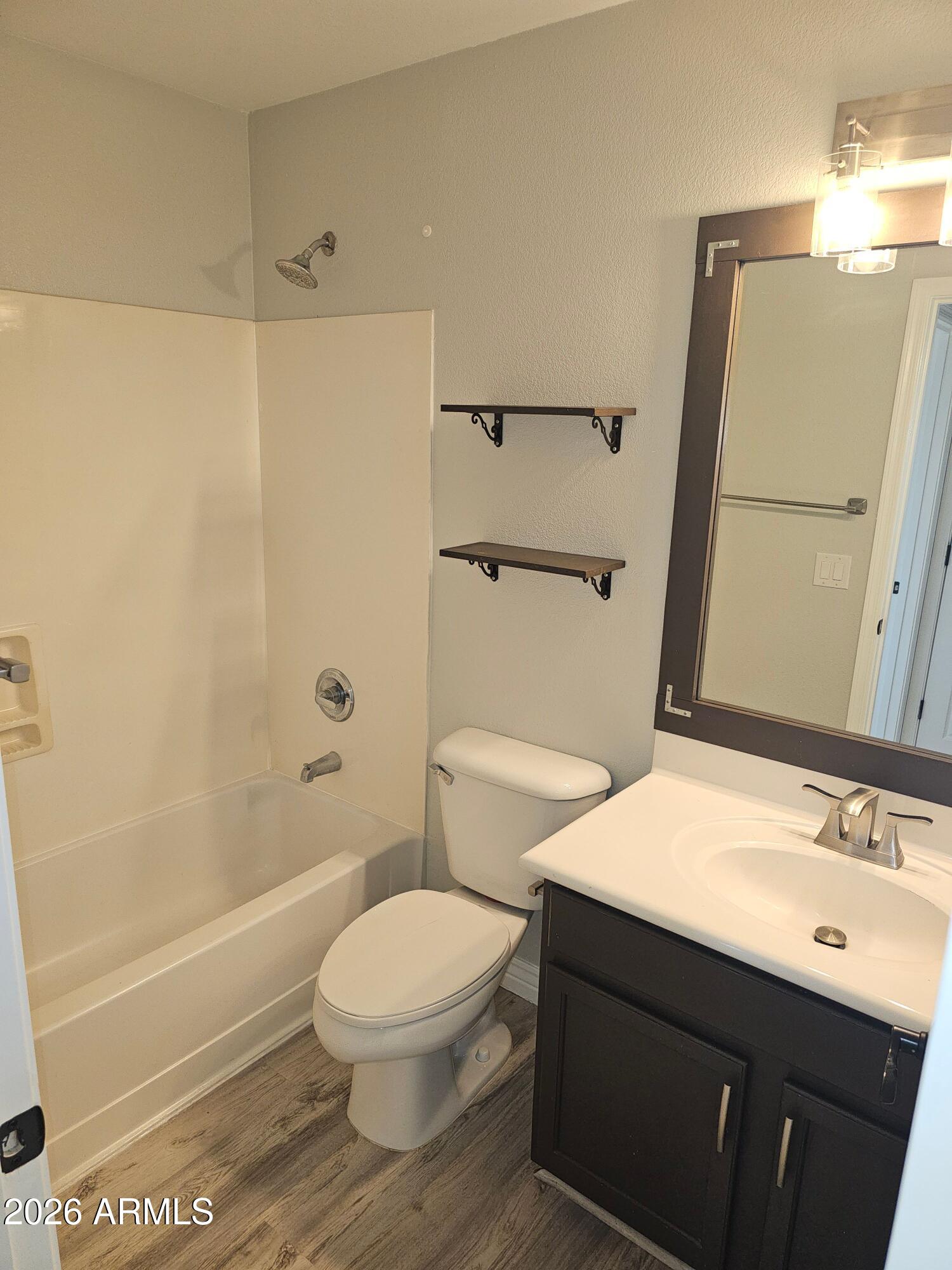 941 Mountain View Road San Tan Valley, AZ 85143 - Photo 18 of 48 a bathroom with a sink a toilet and shower