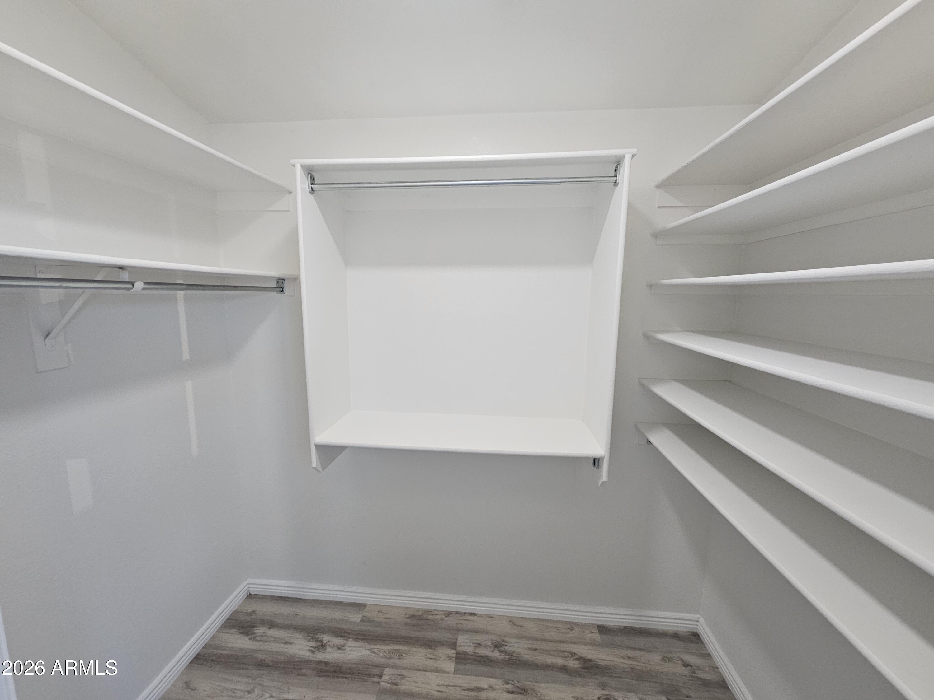 941 Mountain View Road San Tan Valley, AZ 85143 - Photo 27 of 48 a view of walk in closet with empty racks