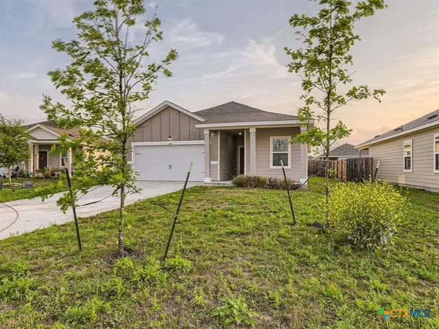 a house that has a tree in front of the house