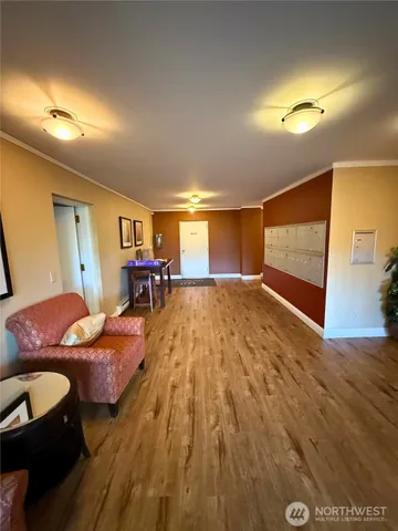 a bed room with a bed and dresser