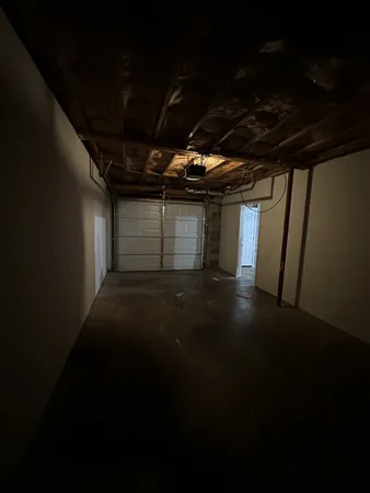 a view of a car garage