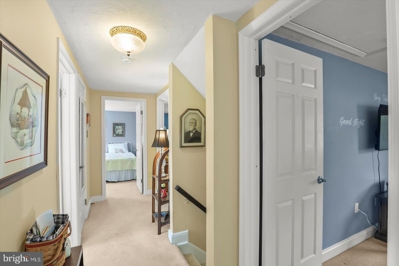 124 Lexington Road York, PA 17402 - Photo 25 of 56 a view of a hallway with bathroom and front door